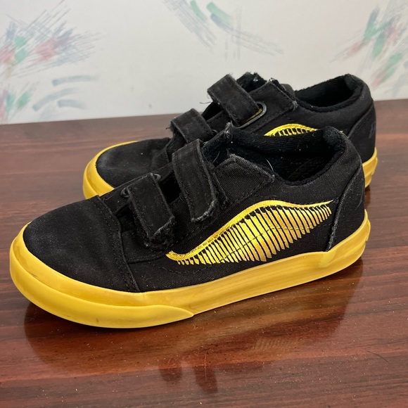 Vans Other - Vans Old Skool V Harry Potter Toddler Sneakers Black Gold Off The Wall 9